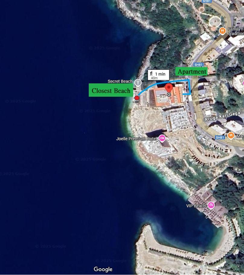 Sail Sea View Apartments Sarande Ngoại thất bức ảnh